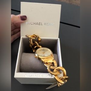 Michael Kors gold bracelet watch